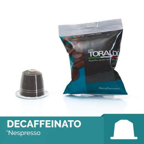 Capsule Toraldo Compatibili Nespresso* - Miscela Decaffeinato - a partire da 0,19 Cent